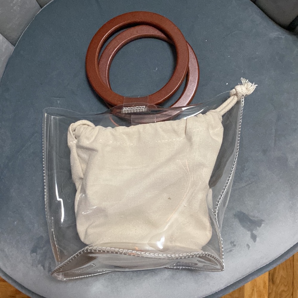 Clear Bucket Bag With Removable Inside Pouch. Nwot - image 2
